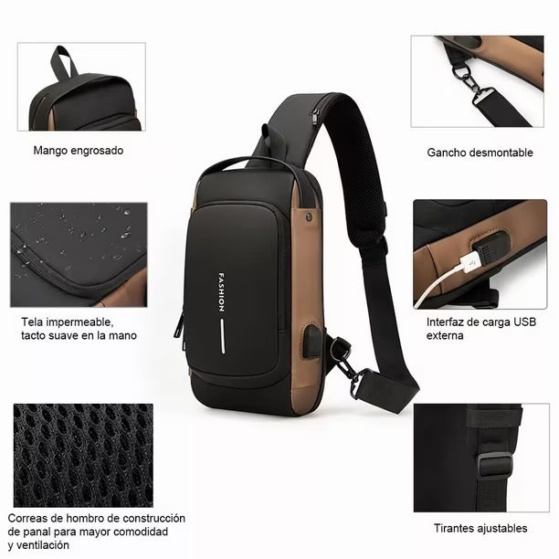 Mochila Antirrobo Premium con Clave y USB – Seguridad y Estilo en un Solo Accesorio