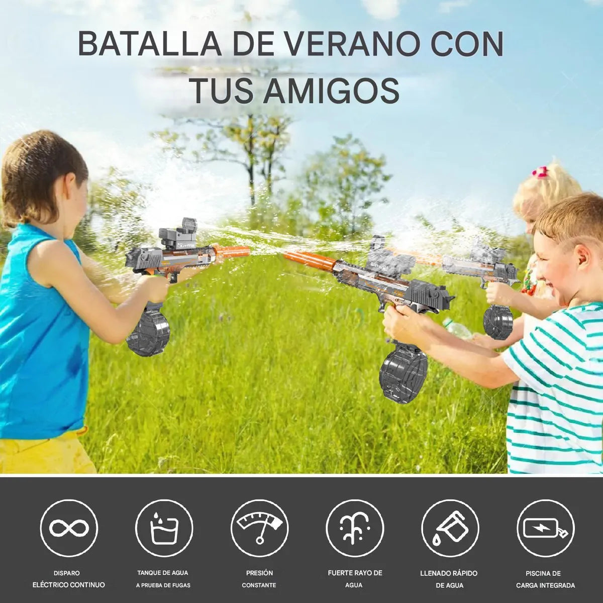 Pistola De Agua Eléctrica Automática