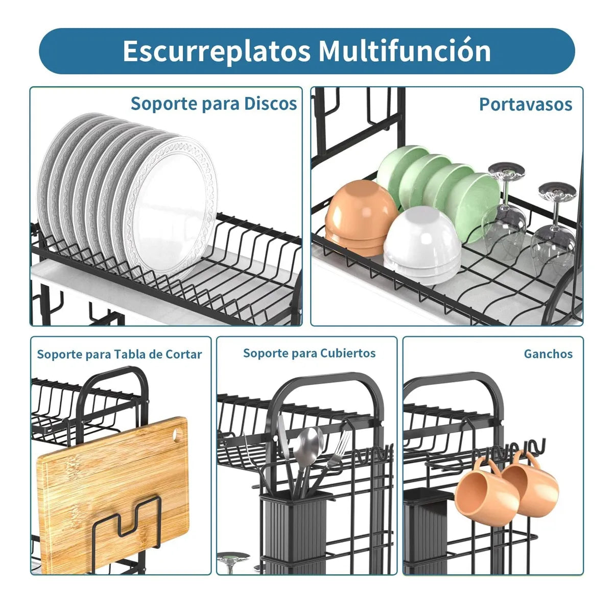 Secador Escurridor Loza 2 Niveles